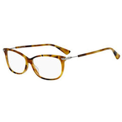 Dior Women's Eyeglasses - Light Havana Plastic Butterfly Frame | DIOR ESSENCE8 0SX7