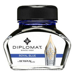 Diplomat Ink Bottle - Octopus Smooth for Fountain Pen, Royal Blue, 30ml | D41001003