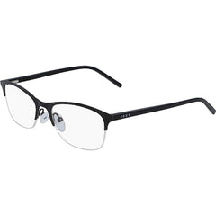 DKNY Women's Eyeglasses - Black Rectangular Half-Rim Metal Frame | DKNY DK3000 1