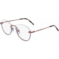 DKNY Women's Eyeglasses - Mauve Round Rimless Metal Frame | DKNY DK1000 608