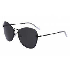 Dkny Women's Sunglasses - Black Metal Butterfly Frame Dark Grey Lens | DKNY DK100S 001