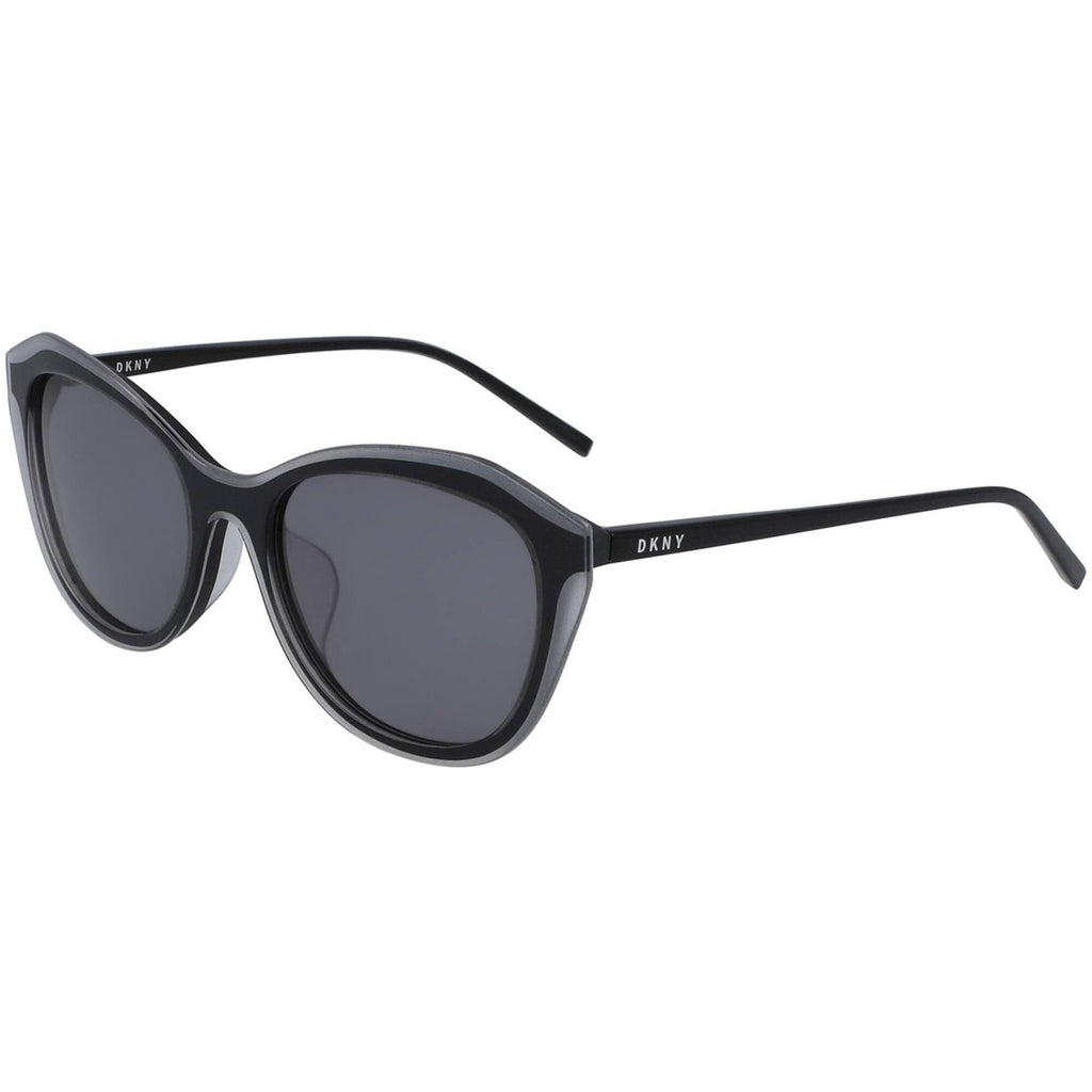 Dkny Women's Sunglasses Grey/Black Plastic Full Rim Cat Eye Frame