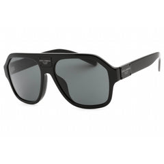 Dolce & Gabbana Men's Sunglasses - Black Square Frame Grey Lens | 0DG4433F 501/87