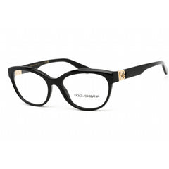 Dolce & Gabbana Women's Eyeglasses - Black Rectangular Clear Demo Lens | 0DG3342 501