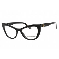 Dolce & Gabbana Women's Eyeglasses - Full Rim Black Cat Eye Shape Frame | 0DG3354 501
