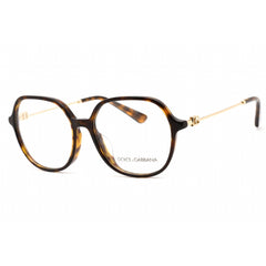 Dolce & Gabbana Women's Eyeglasses - Full Rim Havana Round Shape Frame | 0DG3364F 502