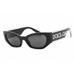 Dolce & Gabbana Women's Sunglasses - Black Cat Eye Frame Grey Lens | 0DG6186 501/87
