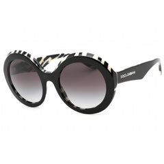 Dolce & Gabbana Women's Sunglasses - Full Rim Black Plastic Round | 0DG4418 33728G