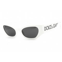 Dolce & Gabbana Women's Sunglasses - White Cat Eye Frame Grey Lens | 0DG6186 331287