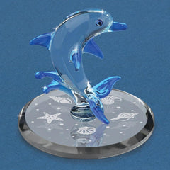 Dolphin Glass Figurine