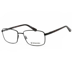 Dragon Men's Eyeglasses - Matte Black Rectangular Metal Full Rim Frame | DR2023 002