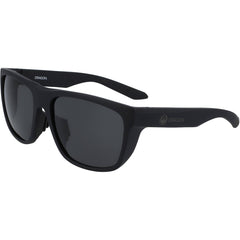 Dragon Men's Sunglasses - Matte Black Plastic Wraparound Frame Grey Lens | DR AERIAL 2