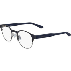 Dragon Unisex Eyeglasses - Matt Navy Metal Round Frame Demo Lens | DRAGON DR2003 410