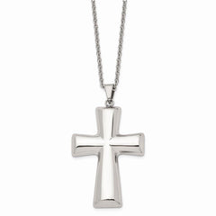Stainless Steel Polished Cross Necklace