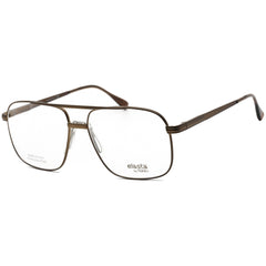 Elasta Men's Eyeglasses - Clear Demo Lens Full Rim Brown Steel Frame | E 7228 009Q 00