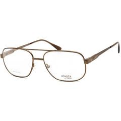 Elasta Men's Eyeglasses - Clear Lens Brown Aviator Shaped Metal Frame | E 3121 009Q 00