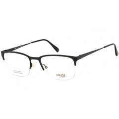 Elasta Men's Eyeglasses - Clear Lens Half Rim Matte Black Steel Frame | E 7230 0003 00