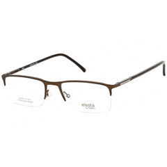 Elasta Men's Eyeglasses - Matte Brown/Black Stainless Steel Frame | E 7233 04IN 00