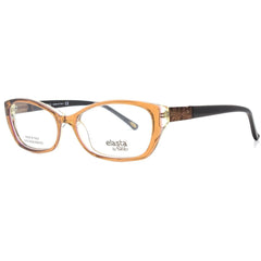 Elasta Unisex Eyeglasses - Brown Butterfly Shape Frame Demo Lens, 53 mm | E 5798 0W54