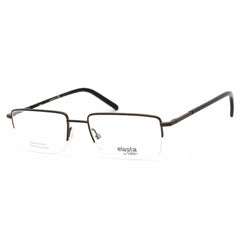 Elasta Unisex Eyeglasses - Matte Brown Rectangular Frame Clear Lens | 7219 04IN 00