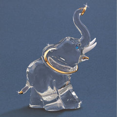 Elephant Glass Figurine