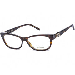 Elie Saab Women's Eyeglasses - Dark Havana Rectangular Shaped Frame | ES 044 0086 00