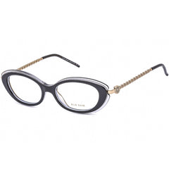 Elie Saab Women's Eyeglasses - Full Rim Grey and Gold Oval Shape Frame | ES 049 0FT3