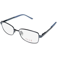 Elle Women's Eyeglasses - Blue Metal Oval Frame Adjustable Nose Pad | ELLE 13452 BL