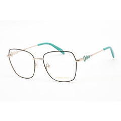 Emilio Pucci Women's Eyeglasses - Clear Demo Lens Gold and Black Frame | EP5179 005