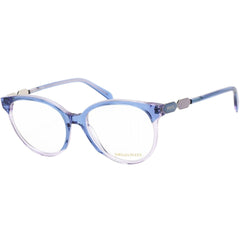 Emilio Pucci Women's Eyeglasses - Light Blue and Light Grey Oval Frame | EP5184 086