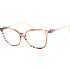 Emilio Pucci Women's Eyeglasses - Pink and Beige Cat Eye Shaped Frame | EP5178 074