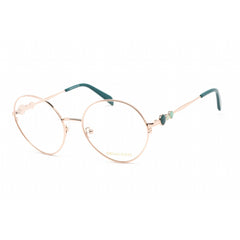 Emilio Pucci Women's Eyeglasses - Shiny Rose Gold Metal Round Shape Frame | EP5203 028