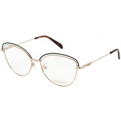 Emilio Pucci Women's Eyeglasses - Turquoise/Silver/Havana Metal Frame | EP5170 089