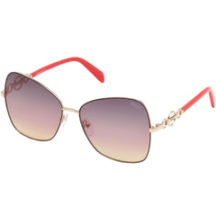Emilio Pucci Women's Sunglasses - Gradient Purple Lens Butterfly Frame | EP0147 05B