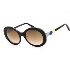 Emilio Pucci Women's Sunglasses - Havana Pantographed Oval Plastic Frame | EP0127 52F