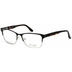 Emozioni Women's Eyeglasses - Black Havana Stainless Steel Half Rim | 4371 0WR7 00