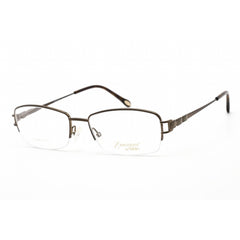 Emozioni Women's Eyeglasses - Brown Havana Metal Rectangular Frame | EM 4403 0WR9 00