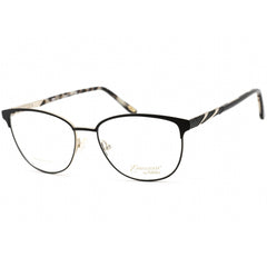 Emozioni Women's Eyeglasses - Full Rim Black and Gold Cat Eye Frame | EM 4399 0I46 00