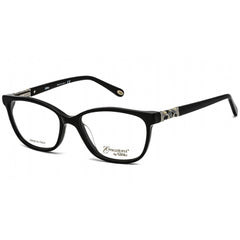 Emozioni Women's Eyeglasses - Full Rim Black Oval Shape Plastic Frame | 4049 0807 00
