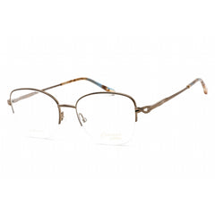 Emozioni Women's Eyeglasses - Light Brown Metal Square Shape Frame | EM 4409 0TUI 00