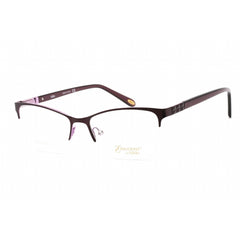 Emozioni Women's Eyeglasses - Plum Lilc Stainless Steel Cat Eye Frame | 4379 0OQ5 00