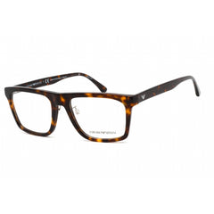 Emporio Armani Men's Eyeglasses - Havana Plastic Square Shape Frame | 0EA3185F 5879