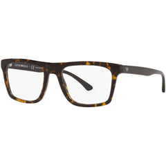 Emporio Armani Men's Eyeglasses - Havana Square Full-Rim Plastic Frame | 0EA3185 5879