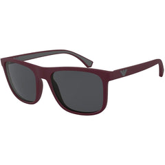 Emporio Armani Men's Sunglasses - Dark Grey Lens Matte Burgundy Frame | EA4129 5751