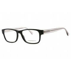 Emporio Armani Unisex Eyeglasses - Black Rectangular Frame Clear Lens | 0EA3179 5875