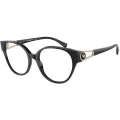 Emporio Armani Women's Eyeglasses - Black Plastic Cat Eye Frame Demo Lens | 3211F 5017