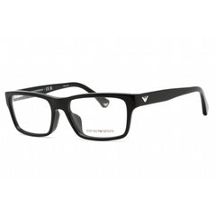 Emporio Armani Women's Eyeglasses - Black Rectangular Clear Demo Lens | EA3050F 5017