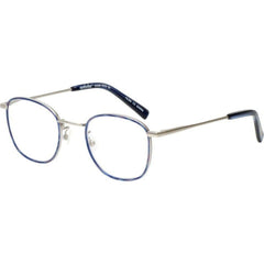 Eyebobs Unisex Reading Glasses - Blue Silver Metal Frame, +1.00 | EYEBOBS 3174 010