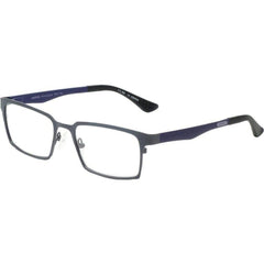 Eyebobs Unisex Reading Glasses - Gun Blue Rectangular Frame, +3.00 | EYEBOBS 905 002
