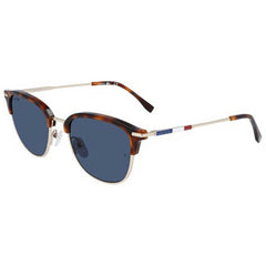 Lacoste Men's Sunglasses - Blue Lens Light Gold/Havana Square Frame | L106SND 718